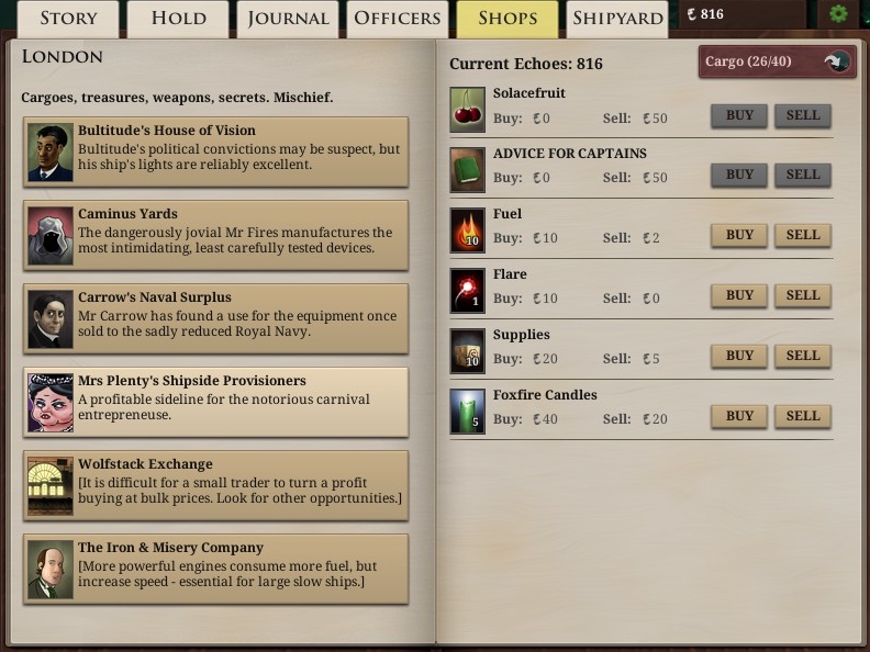 Sunless Sea Part 14 Faffing about in Fallen London